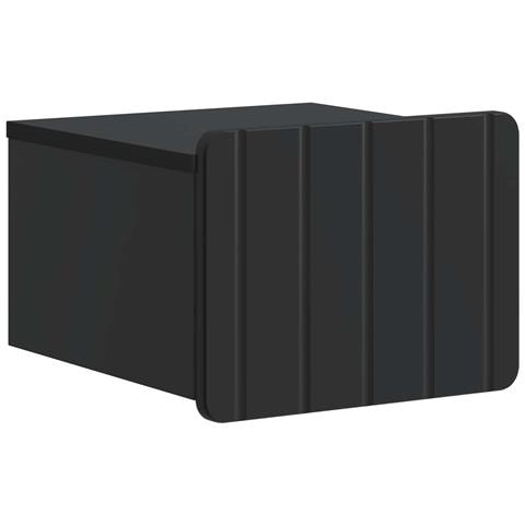 Mobiletto da notte a muro con cassetto Nero 33 x 34,5 x 24 cm - Foto 1