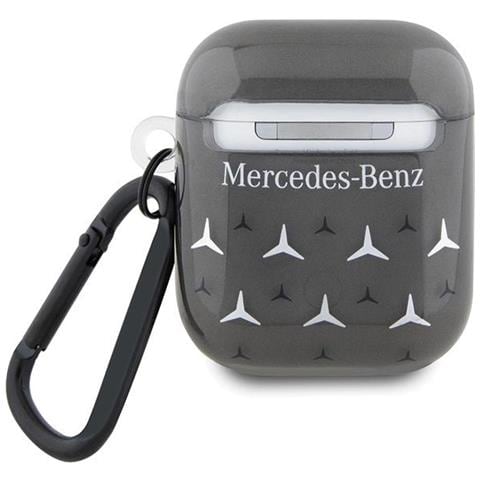 Custodia Per Airpods 1/2 Mercedes, Nera, Con Grande Motivo A Stelle. - Foto 3