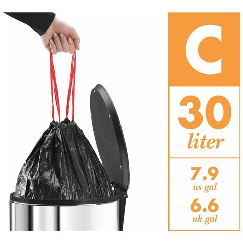 Pattumiera A Pedale Oko Duo Plus L 17 L+9 L Bianca 0630-230 - Foto 7