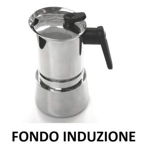 Caffettiera Induzione, Acciaio Inossidabile, Steel Moka - 4 Tazze - Foto 1