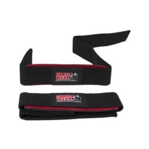 Gw Gorilla Wear Padded Lifting Straps - Black Red - Foto 1