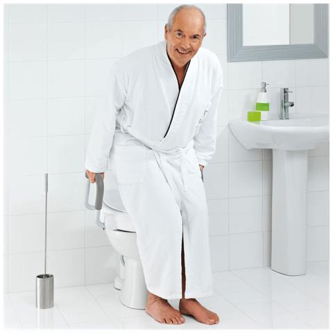 Tavoletta Wc Con Maniglione Di Sicurezza Bianco 150 Kg A0072001 - Foto 8