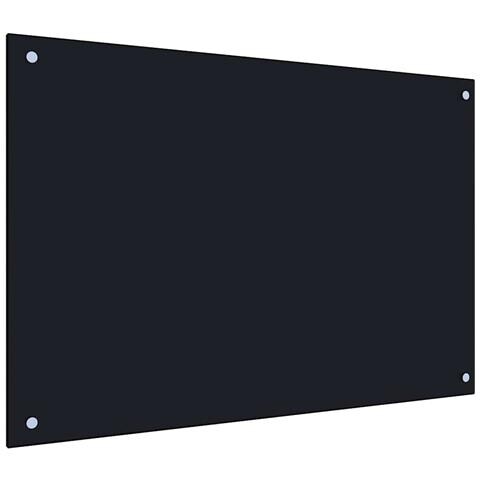 Paraschizzi Per Cucina Nero 90x50 Cm In Vetro Temperato - Foto 2