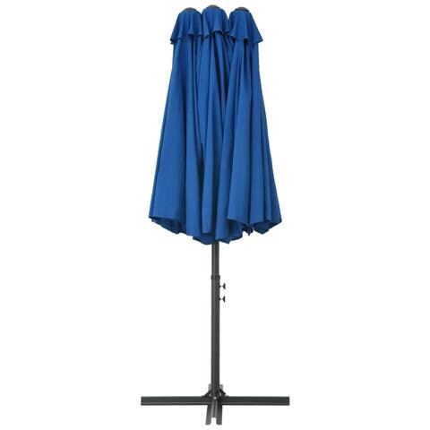Ombrellone Da Esterni Palo In Alluminio 460x270cm Blu - Foto 10