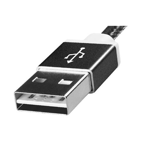 1m, USB2.0-A / USB2.0 Micro-B, USB A, Micro-USB B, Maschio / maschio, Dritto, Dritto, Nero - Foto 1