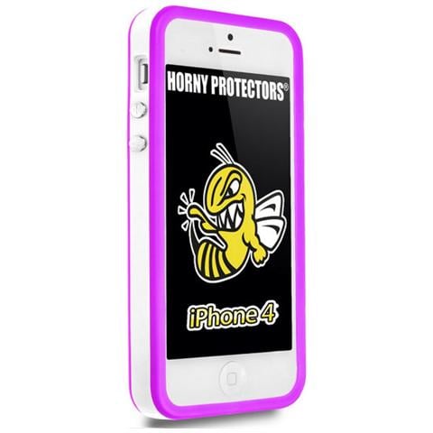 Custodia per Apple iPhone 4, bianco / rosa - Foto 1