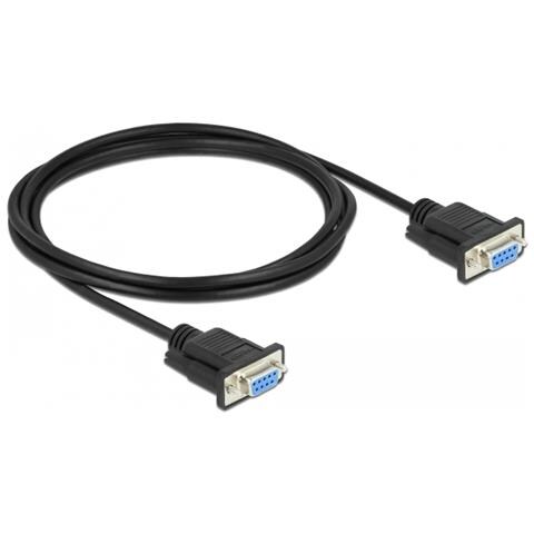 Cavo seriale RS-232 D-Sub9 femmina per femmina 2 m modem nullo - Foto 2