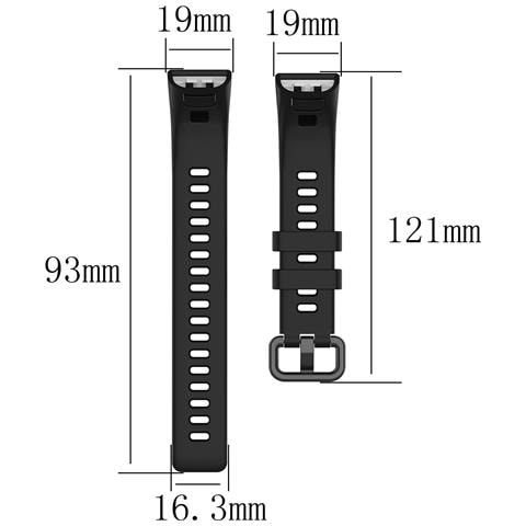 Cinturino Per Orologio Huawei Band 3/3 Pro/4 Pro Nero Tpu - Foto 10