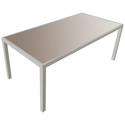 Set Di Mobili Da Giardino Bari In Textilene Taupe 8 Posti - Alluminio Taupe - Foto 8