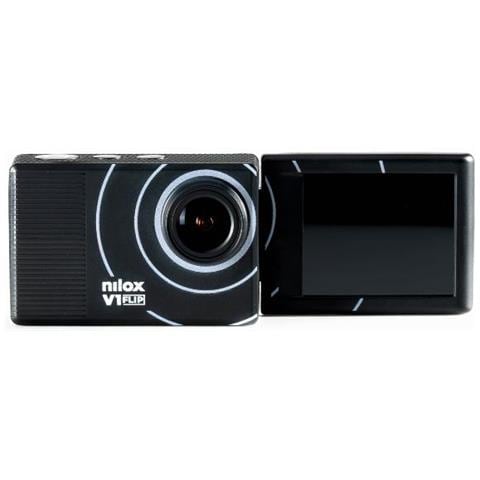 Action Cam V1 FLIP HD 4K MICRO SD Grandangolo 170° Seconda Batteria Inclusa Supporta Schede di Memoria fino a 64 GB Display Orientabile Waterproof 30 metri con la Custodia Inclusa - Foto 1