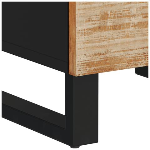 Mobile Da Bagno 38x33x160 Cm In Legno Massello Di Recupero - Foto 10