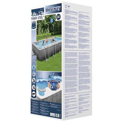 Set Piscina Rettangolare Power Steel 549x274x122 Cm - Foto 2