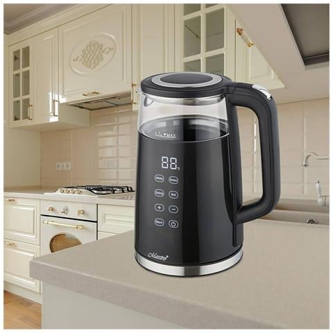 Bollitore Mr-049 Nero Trasparente Cristallo Vetro Borosilicato 2200 W 1,7 L - Foto 7