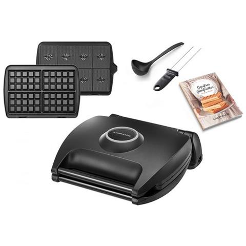 089 003 piastra per waffle 4 waffle 1700 W Nero - Foto 2