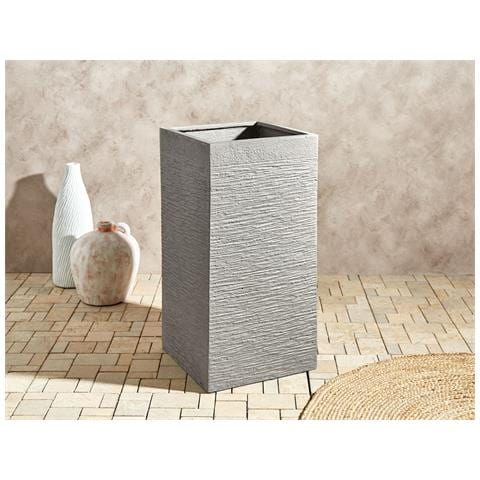 Vaso Da Fiori Argilla Grigio Tortora 40 X 40 X 77 Cm Dion - Foto 1