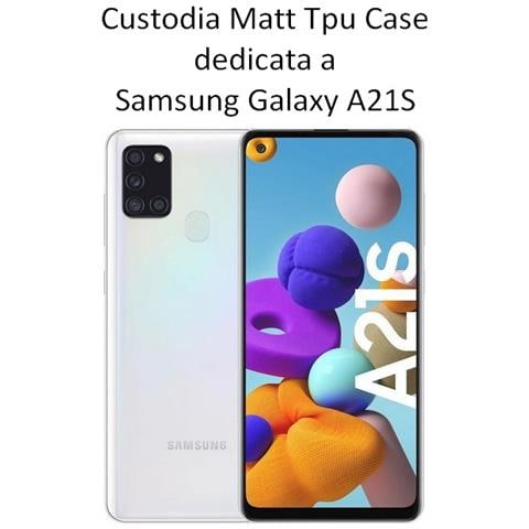 Custodia Tpu Silicone Cover Case Per Samsung Galaxy A21s Black - Foto 2