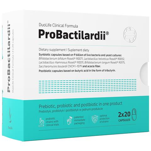 Integratore Alimentare Probiotic Prebiotic Postbiotic Capsule 40 Pz Probactilardii - Foto 1