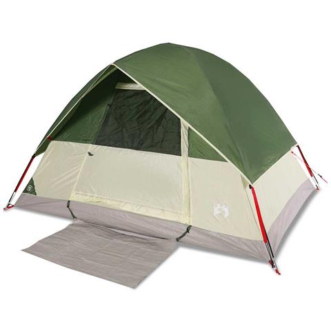 Tenda Da Campeggio A Cupola Per 2 Persone Verde Impermeabile - Foto 1