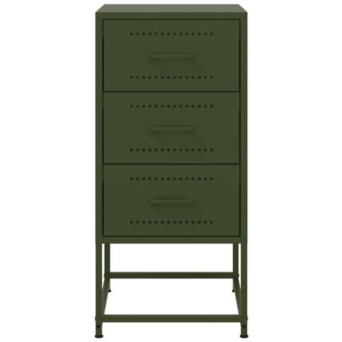 Comodino Verde Oliva 36x39x78 Cm In Acciaio - Foto 10