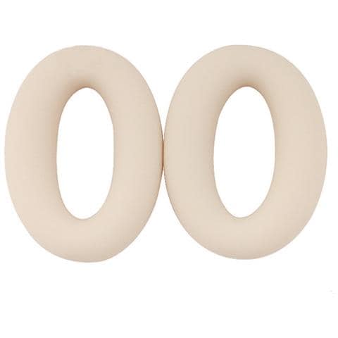 Set Copriorecchie In Silicone Per Cuffie Sony Wh-h910n Beige - Foto 1