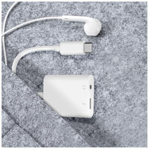 Adattatore Di Ricarica Usb-c Power Delivery E Audio Jack 3,5mm, Bianco - Foto 5