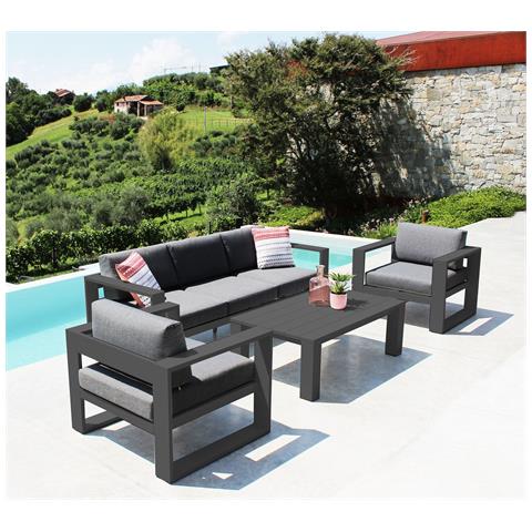 Nissen - Salotto Da Giardino In Alluminio - Foto 3
