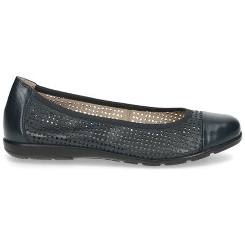 Ocean Nappa Casual Closed Ballerinas Ballerine Pelle Scarpe Donna Blu Eu 36, 9-22151-20-855 - Foto 2