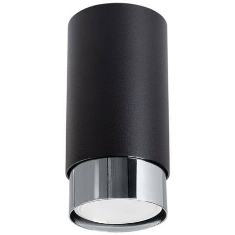 Lampada A Soffitto Nero 12,5 Nero /cromo Sl. 1408 - Moderno Lampada Da Soffitto Nero /cromato 12.5x6x6 Cm - Foto 1