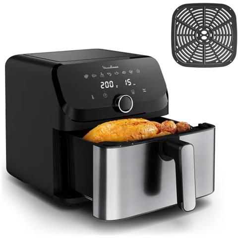 Friggitrice ad Aria Easy Fry Mega EZ855D20 Capacità 7.5 Litri 2020 Watt Colore Nero / Inox - Foto 2