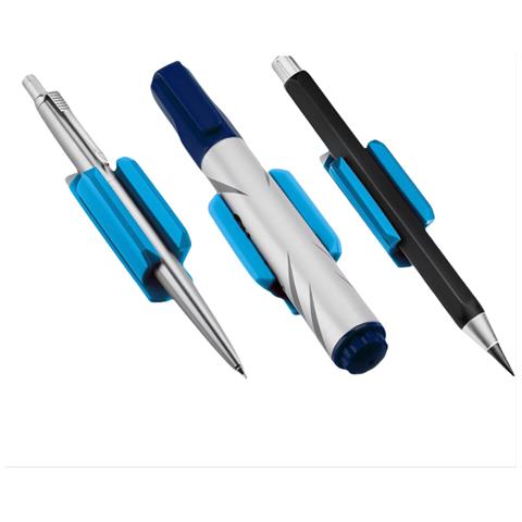 Portapenne Adesivo In Silicone Da 3 Pezzi Per Scrivania Blue - Foto 3