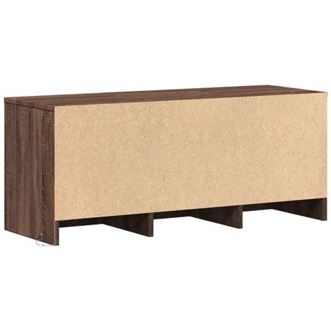 Mobile Porta TV con LED Rovere Marrone 97x34x40 cm Truciolato - Foto 10