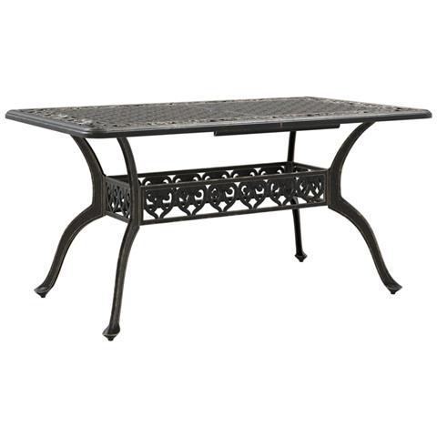 Set Da Pranzo Da Giardino 5 Pz Bronzo In Alluminio Pressofuso - Foto 3