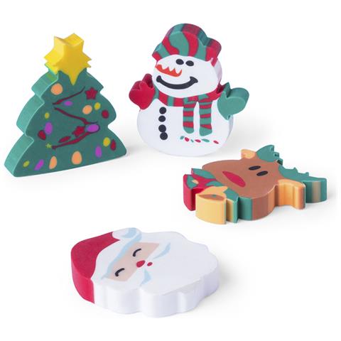 Flop Set Di Gomme Da Cancellare Con Design Natalizi Originali. - Foto 1