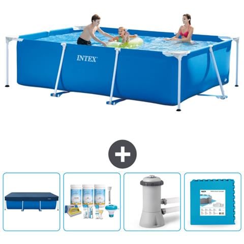 Piscina Fuori Terra - Rettangolo - 300x200x75 Cm - Blu - Include Accessori Coordinati Cb2 - Foto 1