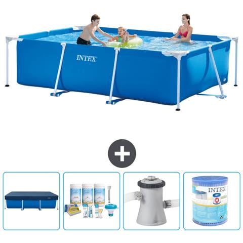 Piscina Fuori Terra - Rettangolo - 300x200x75 Cm - Blu - Include Accessori Coordinati A147 - Foto 1