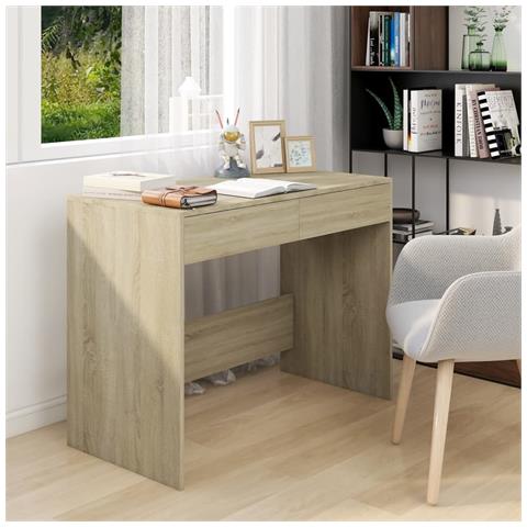 Lusso Casadino - Scrivania Rovere Sonoma 101x50x76,5 Cm In Truciolato - Foto 8