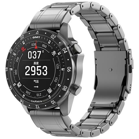 Cinturino In Titanio Da 22 Mm Per Garmin Fenix 8/7 - Grigio - Foto 1