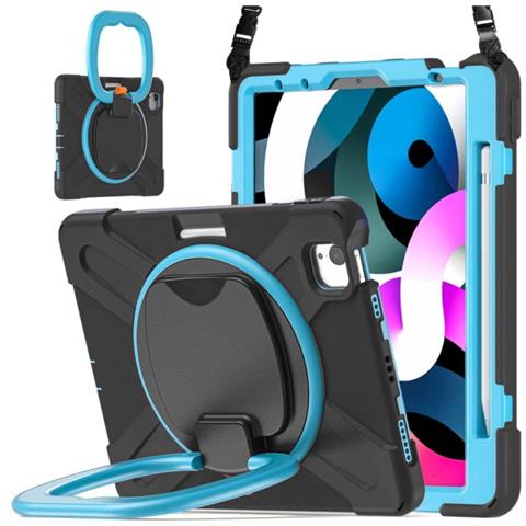 Custodia Per Ipad Pro 11/air 5/4 Con Supporto E Tracolla Nera - Foto 2