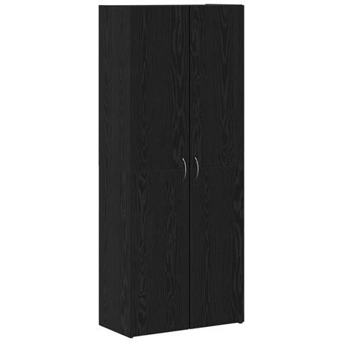 Cabinet per archiviazione Set di 2 Rovere nero Legno ingegnerizzato - Foto 1