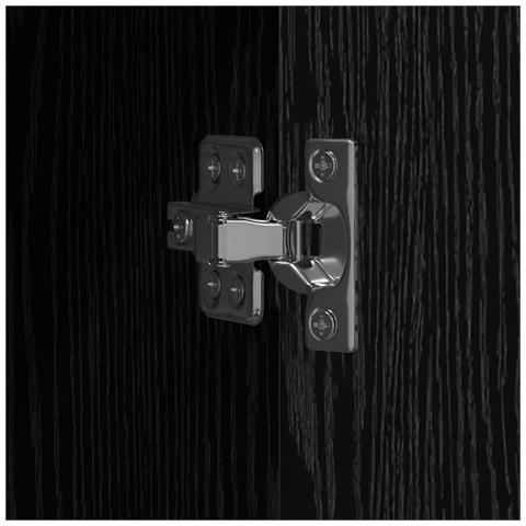 Cabinet per archiviazione Set di 2 Rovere nero Legno ingegnerizzato - Foto 9