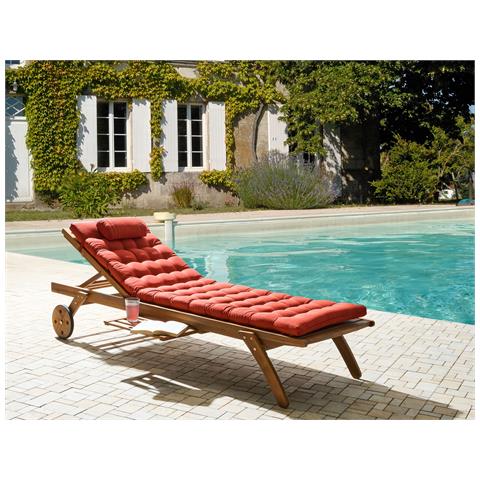 Cuscino Per Sdraio Cesana Premium Rosso - Foto 1