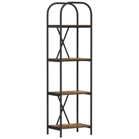 Libreria Rovere fumo 40 x 30 x 146 cm Legno multistrato - Foto 1