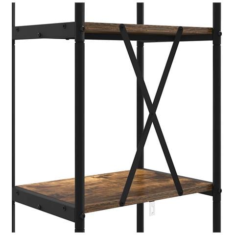 Libreria Rovere fumo 40 x 30 x 146 cm Legno multistrato - Foto 9