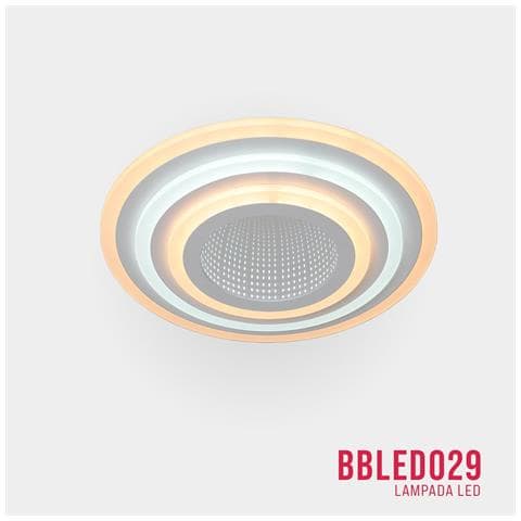 Lampadario Led 76w, Telecomando 2.4g, Luce Regolabile 5800lm Bbled029 - Foto 2