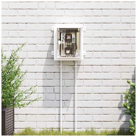 Armadietto di Controllo Grigio 25 x 13 x 30 cm Plastica ABS - Foto 2