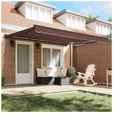 Tettuccio Marrone 4 x 3 m Marrone 400x300 cm Tessuto - Foto 2