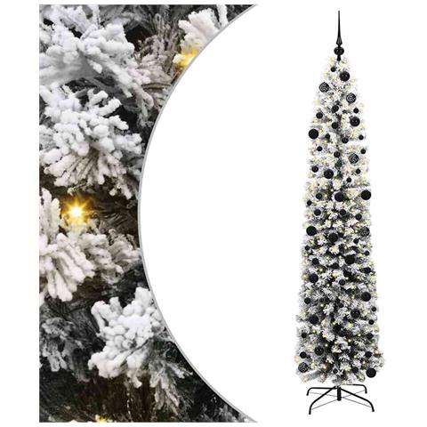 Albero di Natale artificiale con 300 LED Verde 240 cm - Foto 1