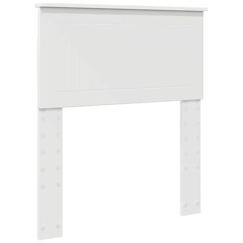 Testiera con testiera Bianco 75 cm Legno multistrato - Foto 1