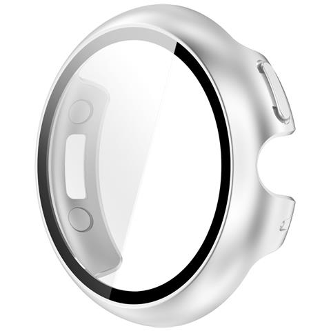 Custodia Protettiva Compatibile Con Google Pixel Watch 4 41mm - Pc + Vetro Temperato Silver - Foto 1