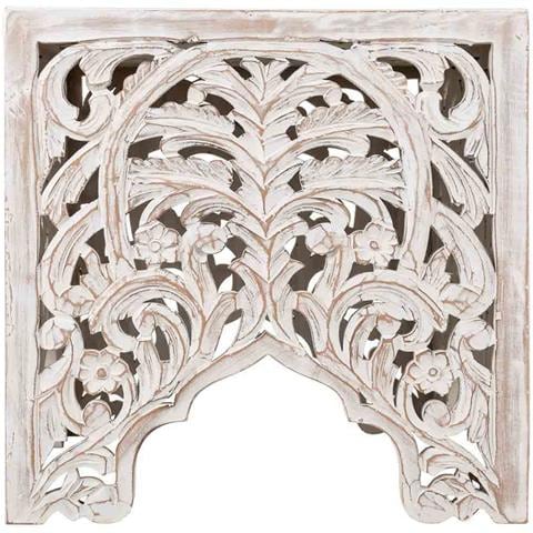 Tavolino In Legno Bianco Fatto A Mano 38x38x38h - Foto 2